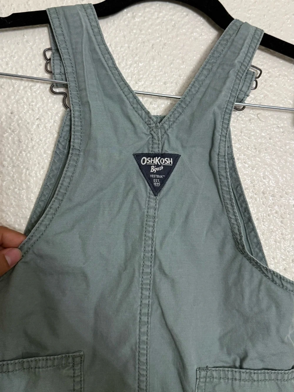 OshKosh B'gosh Sage Green Toddler Overalls 4T size
